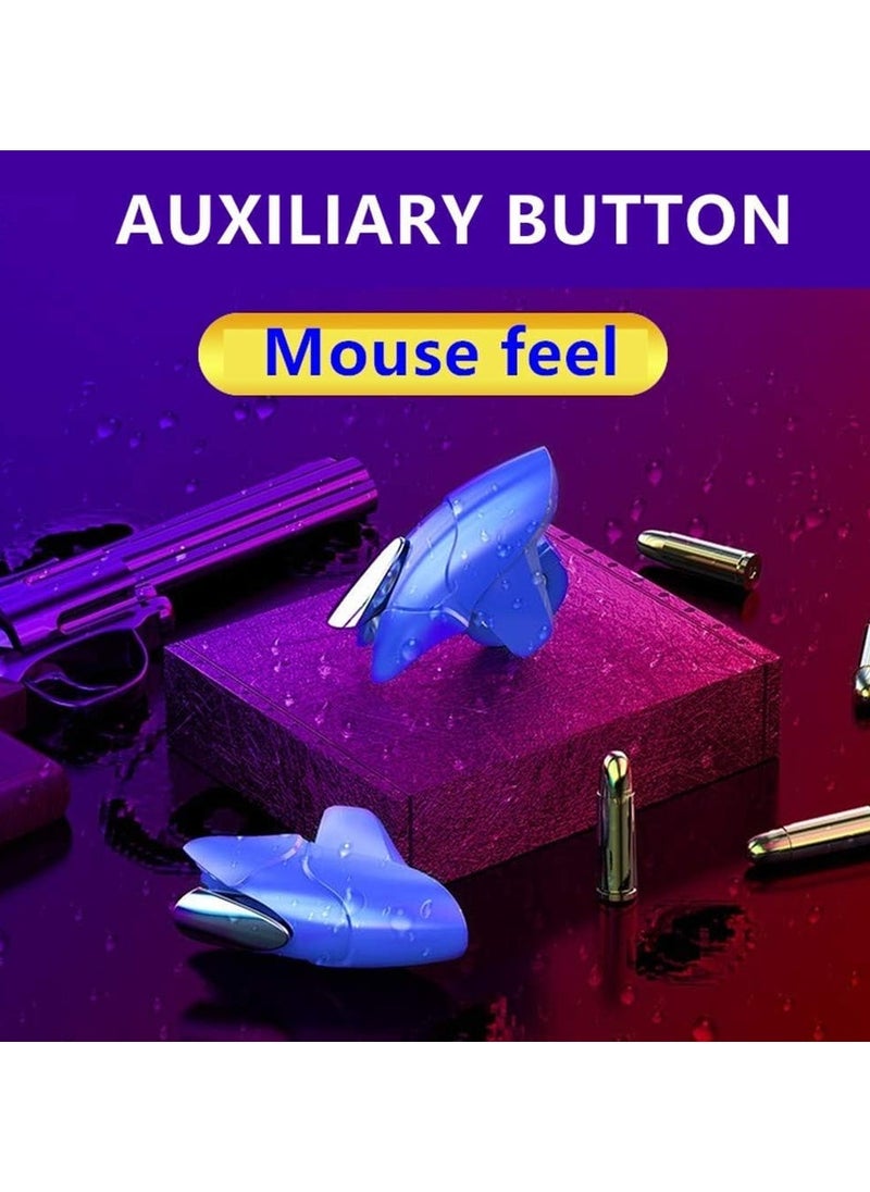 Concretization - Professional Game Trigger, 2 Buttons For Pubg Mobile Controller, Support IOS, Android, And Most Phones And Ipads, Aluminum Button, Support COD/PUBG/FORTNITE (الأزرار مع الأكمام) - Image 1