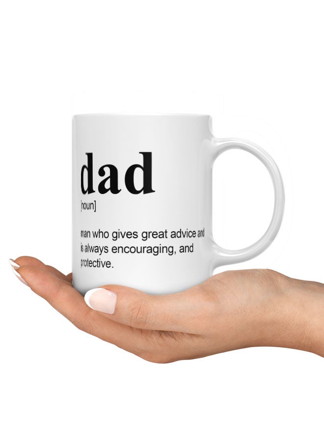 LIT Coffee Mug Inspirational Dad QuoteWhite Mug Gifts for Dads Inspirational Fathers Quote - Image 3