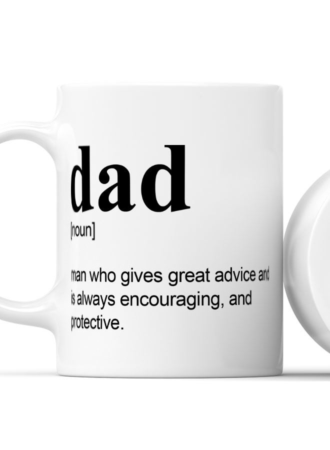 LIT Coffee Mug Inspirational Dad QuoteWhite Mug Gifts for Dads Inspirational Fathers Quote - Image 2