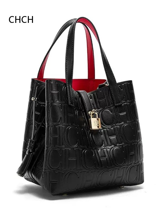 سي اتش سي اتش حقيبة نسائية كبيرة من القماش للأزياء، حقيبة حمل ضرورية لمستخدمي النقل العام - Image 1