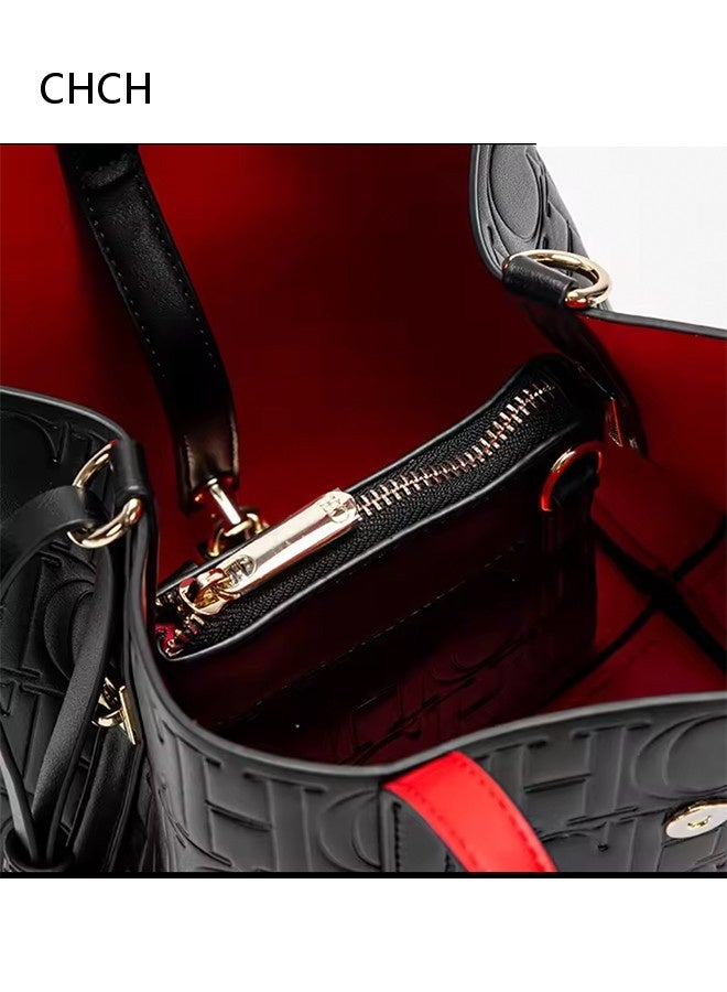 سي اتش سي اتش حقيبة نسائية كبيرة من القماش للأزياء، حقيبة حمل ضرورية لمستخدمي النقل العام - Image 3