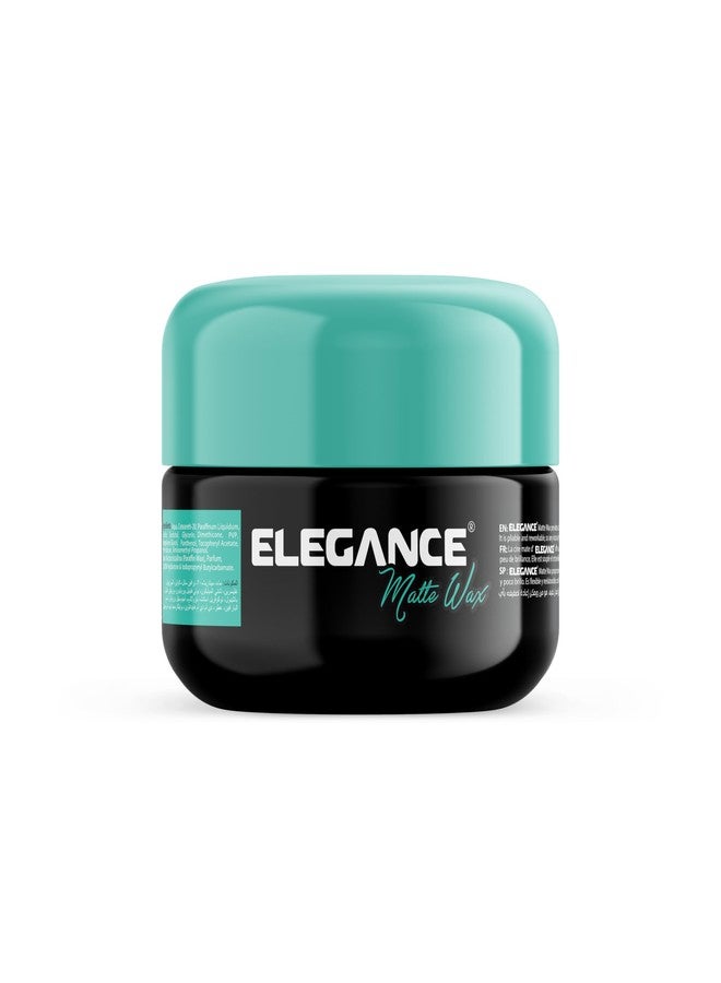 E Elegance Matte Hair Styling Wax – Texturizing Hair Paste with Medium Hold, Low Shine, Flake-Free Formula, Ideal for All Hair Types, 4.73 oz. - Image 1