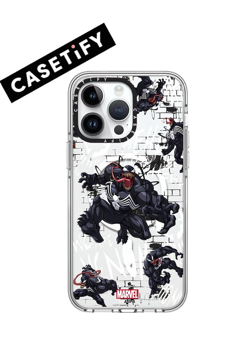 Casetify - Apple iPhone 15 Pro Max Case,Fighting Venom Magnetic Adsorption Phone Case - Semi transparent - Image 1