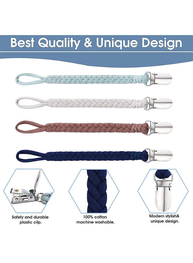 4 Pcs Pacifier Clips for Baby - Image 3