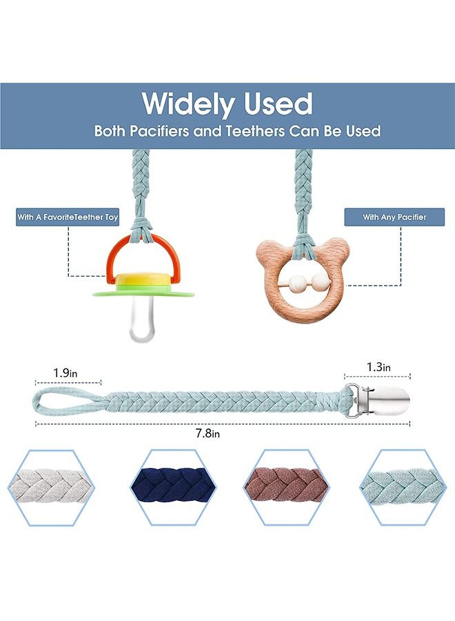 4 Pcs Pacifier Clips for Baby - Image 2
