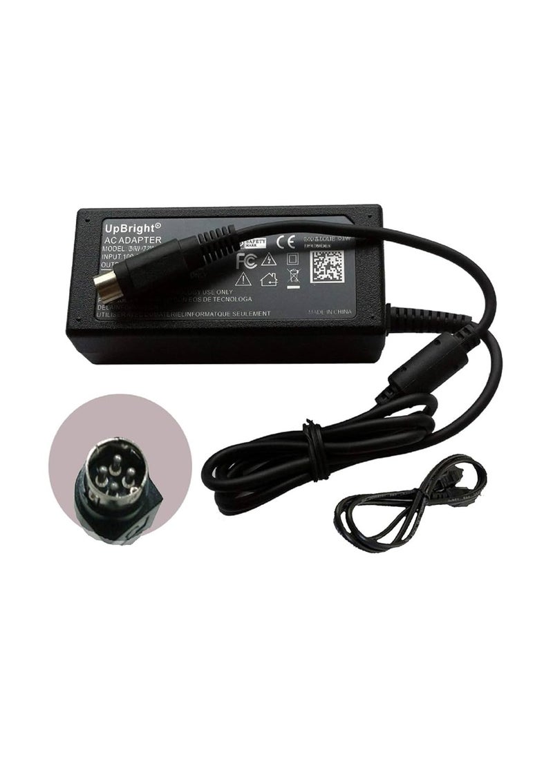Generic 12V 5A 4-PIN AC DC Adapter for Channel Well Technology CWT PAA060F & KPL-060F, CAD060121 PAA040F LCD DVR TVs HD TV I.T.E. TRUVISION GE Security Power Supply Cord 4 Pin Charger Power Cord  - Image 1