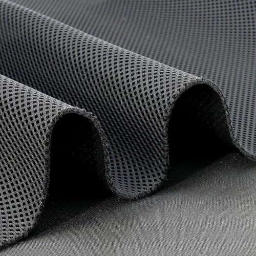 M Mute Touch Stereo Mesh Fabric for Speaker Repair - Premium Quality Speaker Grill Cloth for Speaker Restoration and Repair - 60 x 80 in / 150 x 200 CM Black - Image 3