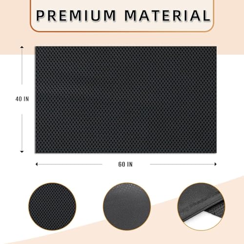 M Mute Touch Stereo Mesh Fabric for Speaker Repair - Premium Quality Speaker Grill Cloth for Speaker Restoration and Repair - 60 x 80 in / 150 x 200 CM Black - Image 4