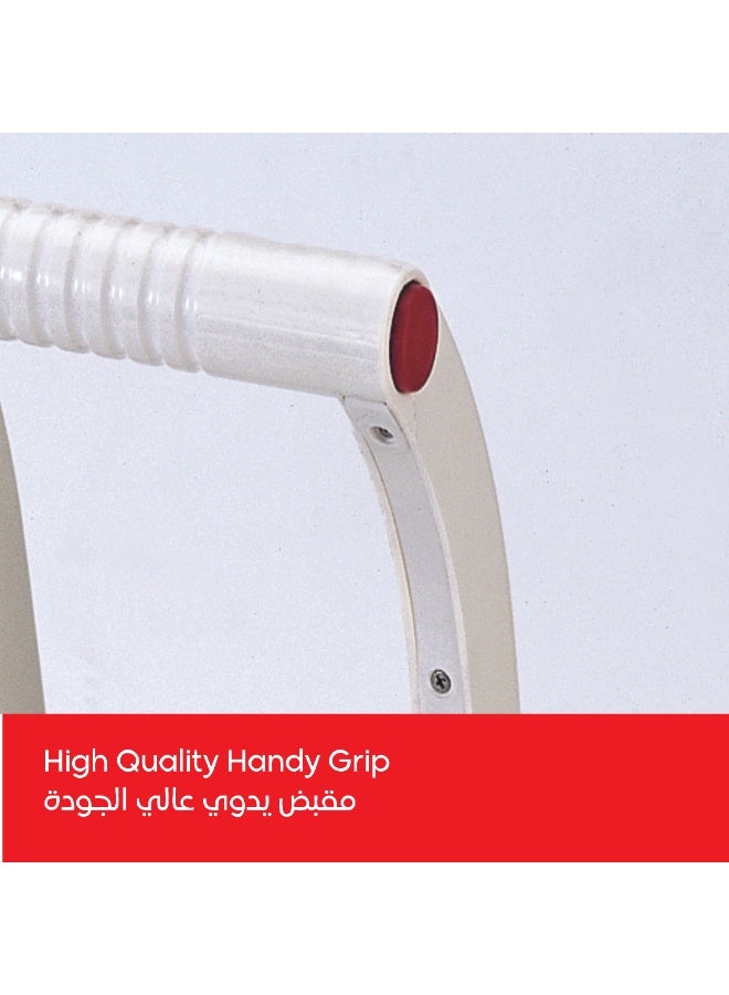 الكترو جنرال إلكترو جنرال كاوية بخار كبس 40 بوصة حجم كبير جدًا – 2200 واط، سطح 100×28.5 سم، 5 أوضاع للأقمشة (نايلون، حرير، صوف، قطن، كتان)، خزان ماء 1000 مل، تحكم حراري، مؤشر ضوء – موديل NI-SP40XXL - Image 3