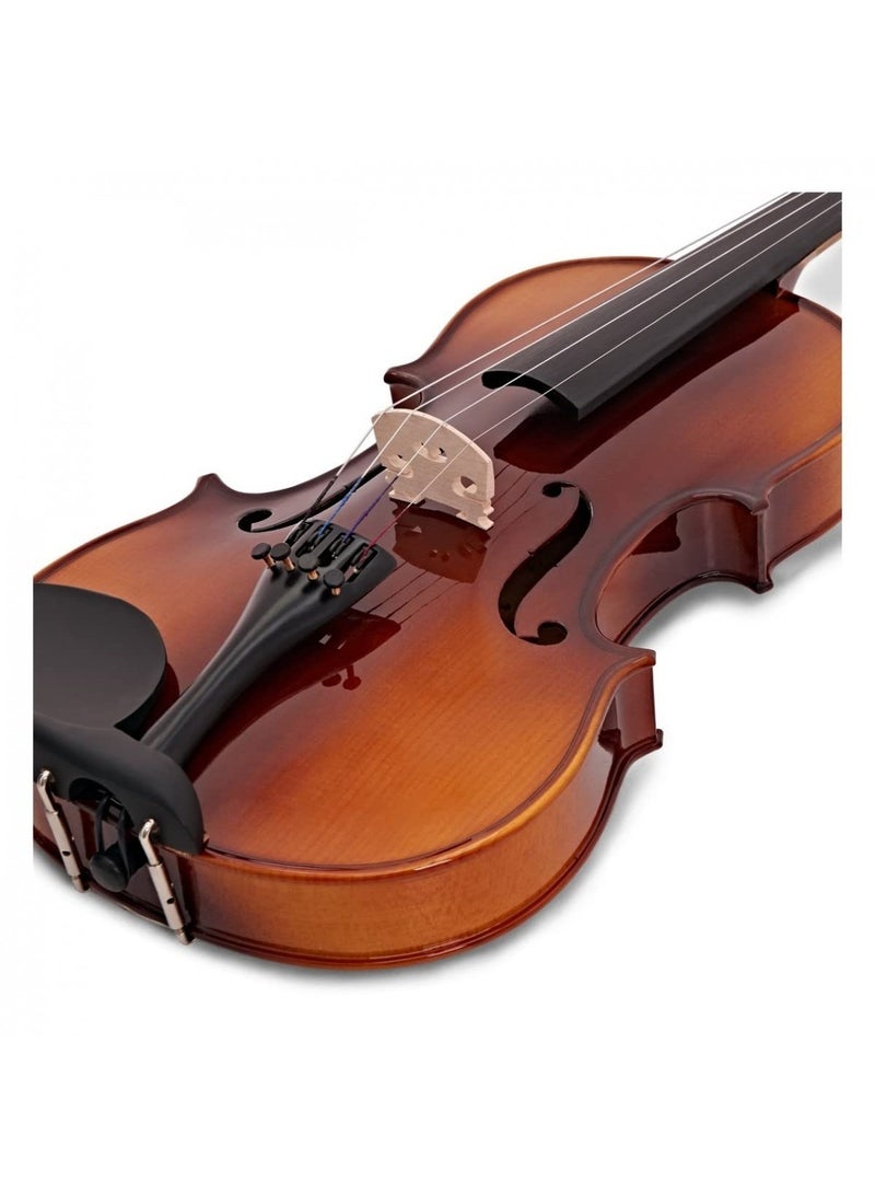Fitness MV06G Student Violin 1/2 Violin Kit with Bow Rosin & Hard Case for Beginners Practice & Performance - Natural Gloss - Image 2
