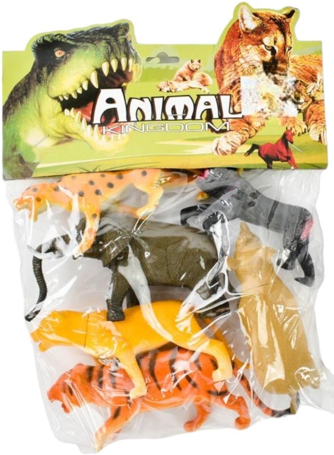 انيمال مجموعة ألعاب شخصيات حيوانات الغابة الواقعية للأطفال