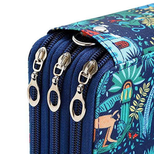 Lbxgap Zippered Pencil Case-72 Slots Handy Pencil Holders with Printing Pattern for Watercolor Pens or Markers, Pencil Case Organizer for Artist - Image 5