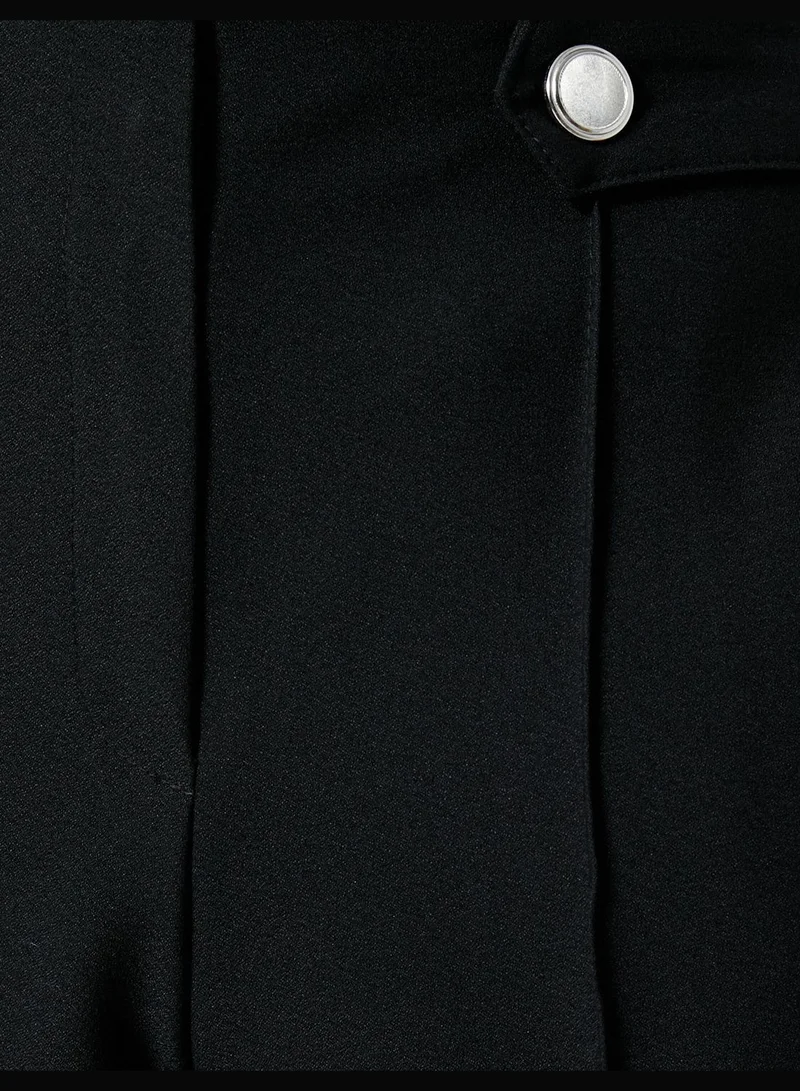 KOTON Pocket Detail Wide Leg Trousers