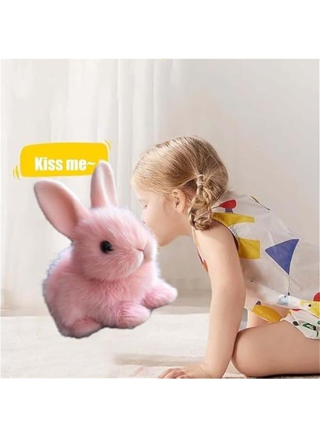 Bunby - My Realistic Bunny Toy, Interactive Realistic Bunny, Bunbi My Realistic Bunny Toy, Bunby Realistic Bunny Toy, Vitality Bliss Bunny, Handmade Interactive Bunny (White+Browm) - Image 5