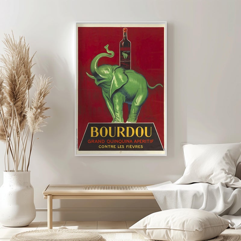 TNESSENTIAL Bourdou Quinquina Poster: 1890s French Vintage Advertising Elephant Art - Image 5