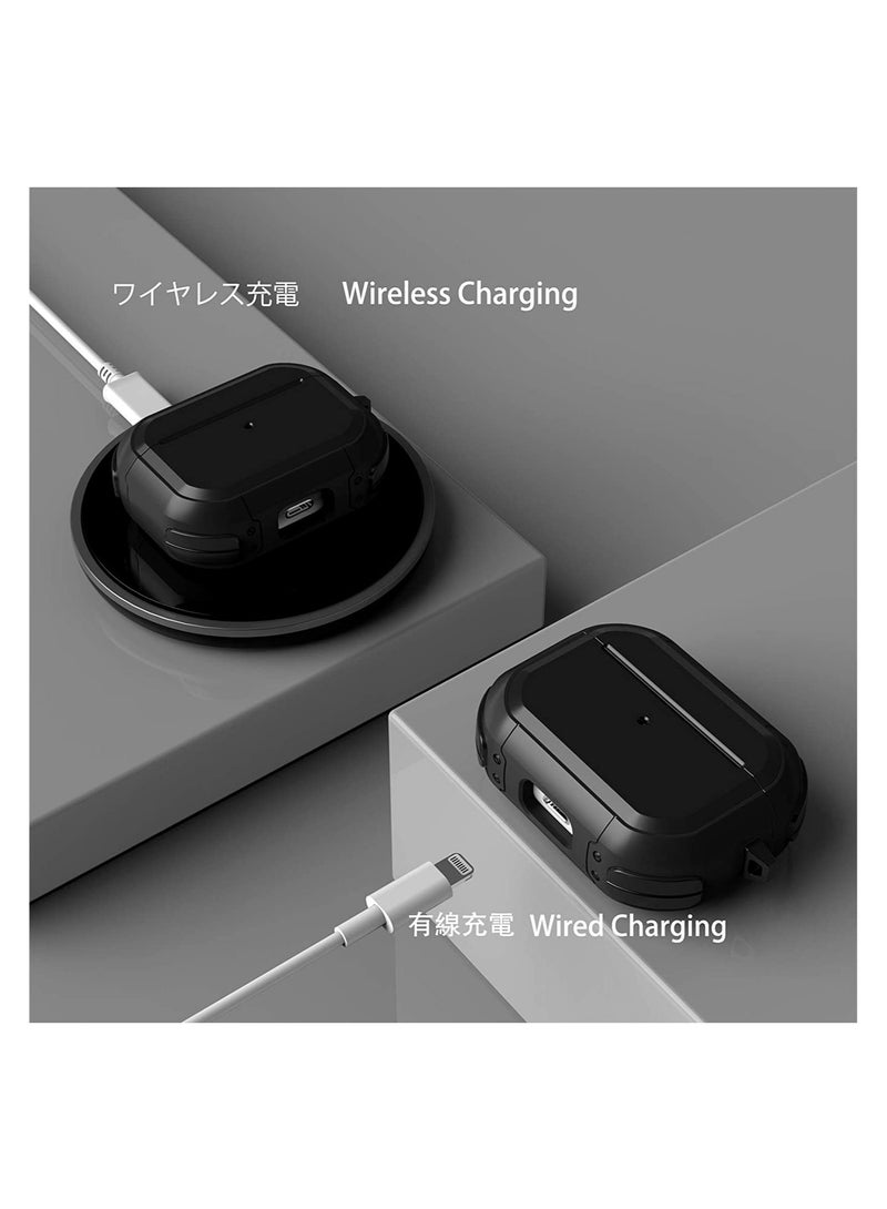 Luxury Airpods Pro Case Armor TPU Anti-fall -Shockproof Cover For Apple AirPods Pro With Keychain - Image 4