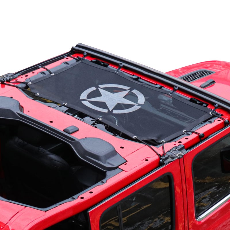 غطاء شمس لسيارة جيب رانجلر JL JLU 2018-2023 ذو بابين و4 أبواب