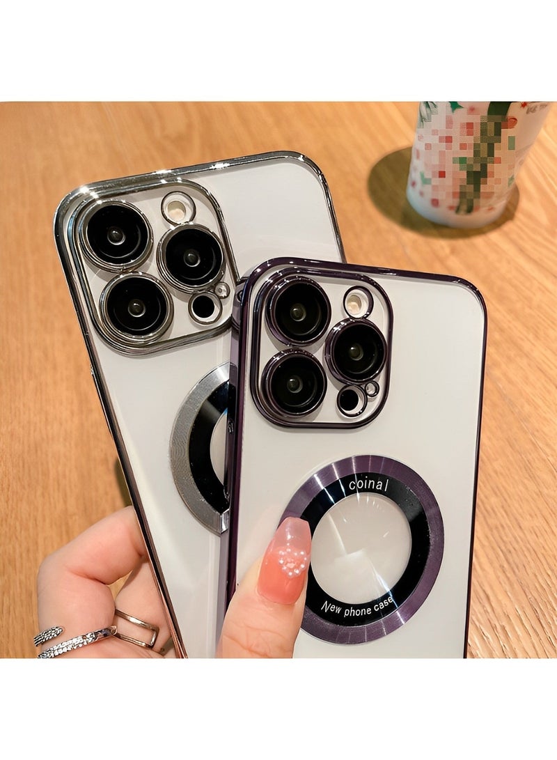 REOCLE iPhone Case Compatible with iPhone 14 Pro Max Case with Camera Lens Protector Soft Clear Back Cover Luxury for iPhone 14 Pro Max Phone Cases - Image 5