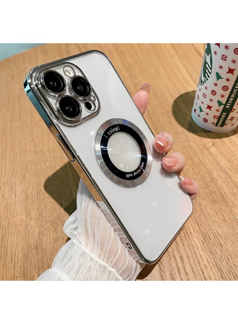 REOCLE iPhone Case Compatible with iPhone 14 Pro Max Case with Camera Lens Protector Soft Clear Back Cover Luxury for iPhone 14 Pro Max Phone Cases - Image 1