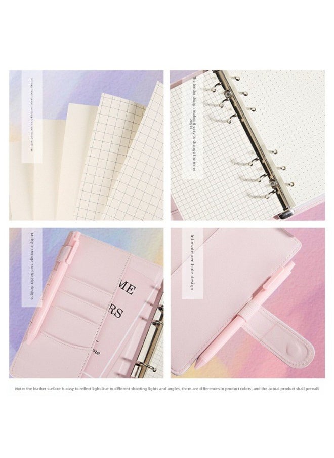 Black Myth Peripheral Hand Ledger Wukong Notebook Portable Removable Loose-leaf Diary Birthday Student-Color:Wukong Black Ledger 03 Comes With A Double-ended Highlighter + Magnetic Bookmark-Specification:Standard  - Image 3