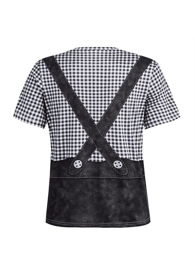 GRAJTCIN - Men's Bavarian Oktoberfest Costume Short Sleeve T-Shirt (Medium,Black) - Image 1
