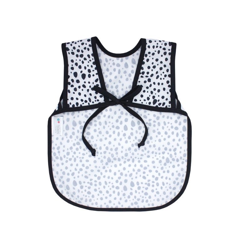 BapronBaby Organic Dot Bapron - No Neck Tie Safer Bib for Baby & Toddler - Soft Waterproof Stain Resistant - Machine Washable - Sz Baby/Toddler 6m-3T - Image 3
