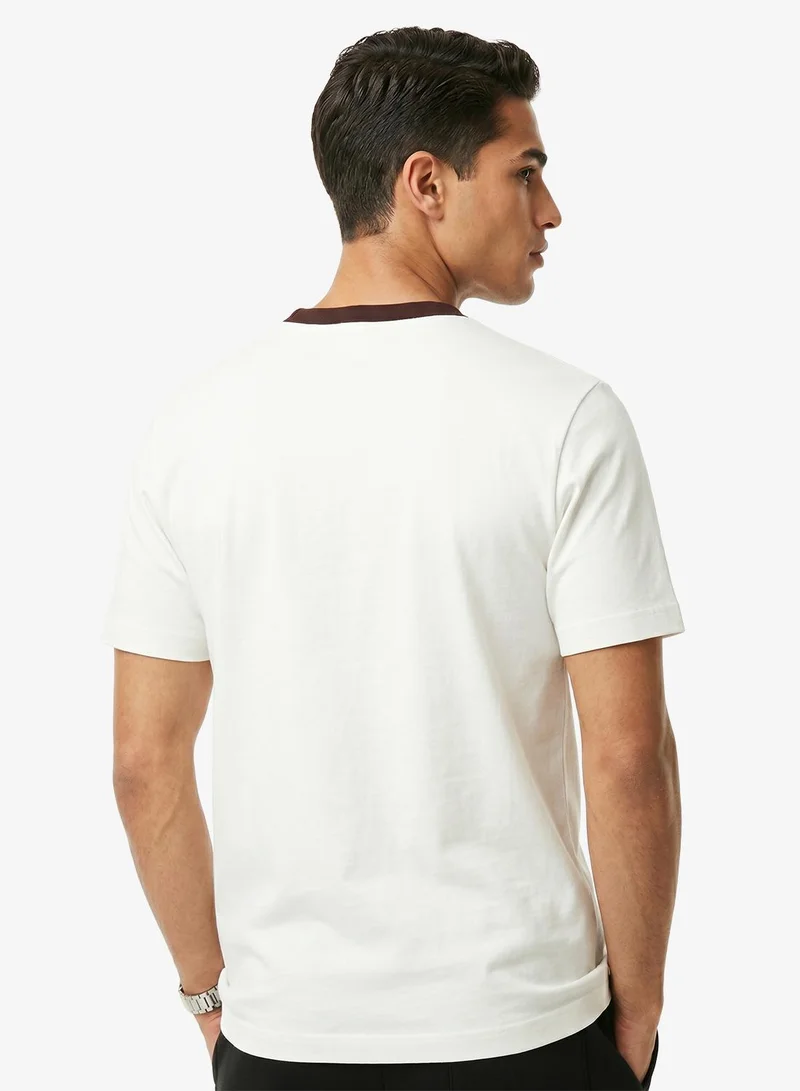 لاكوست Classic Fit Colorblock Cotton T-Shirt
