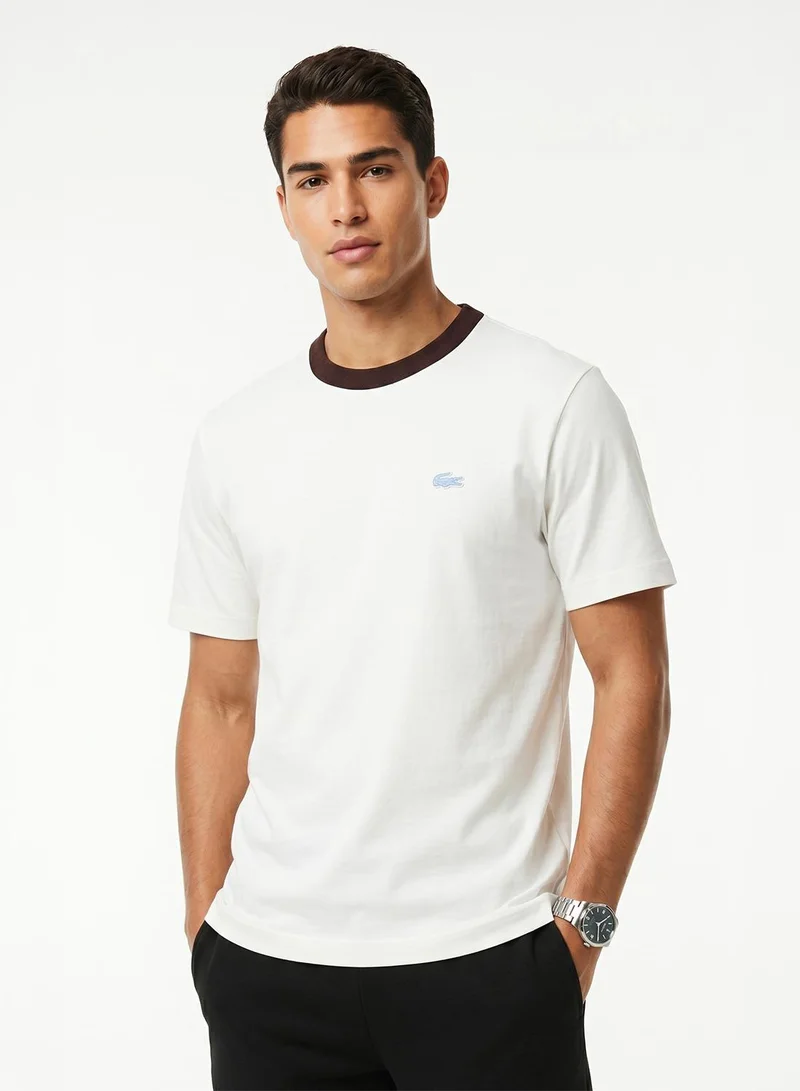 لاكوست Classic Fit Colorblock Cotton T-Shirt