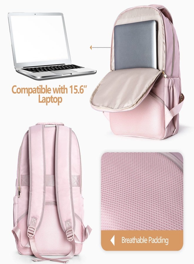 Fasrom Nurse Bag Backpack for Work Women with USB Charging Hole, Home Health Clinical Bag with Laptop Compartment for Nursing Staff, Medical Assistants, Pink (Empty Bag Only) - Image 4