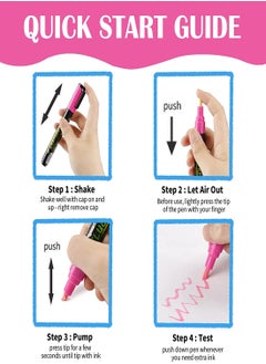Excefore Erasable Chalk Markers Pens Set 8 Colors Colorful Graffiti Highlighter Marker for Flashing LED Lighted Board Blackboard Whiteboard Rocks Painting Decorations Wood Plastic Canvas Glass Mugs  - Image 5