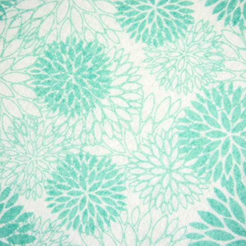 DII Fridge & Shelf Liner Collection Non-Adhesive, Cut to fit, Machine Washable, 12x20, Aqua Dahlia, 2 Piece - Image 2