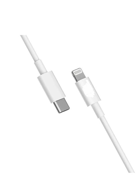 كابل USB-C إلى Lightning من SZX - طراز SZX-PD - يدعم الشحن السريع بقوة 20 واط - أبيض.