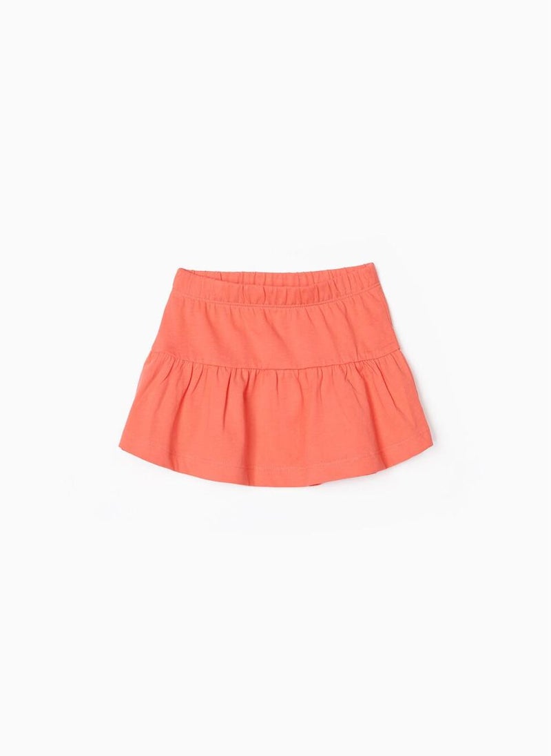 Zippy Jersey Skirt for Baby Girls, Orange - Image 2
