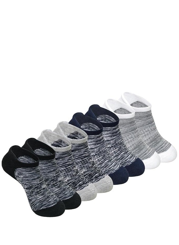 DIAMOND TOE جوارب كاحل مريحة متعددة العبوات بأصابع ماسية للرجال - جوارب رياضية مريحة وقابلة للتنفس - Image 1