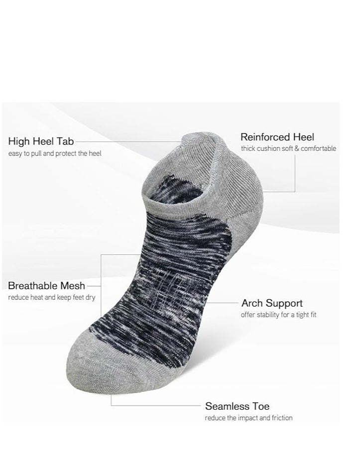 DIAMOND TOE جوارب كاحل مريحة متعددة العبوات بأصابع ماسية للرجال - جوارب رياضية مريحة وقابلة للتنفس - Image 2