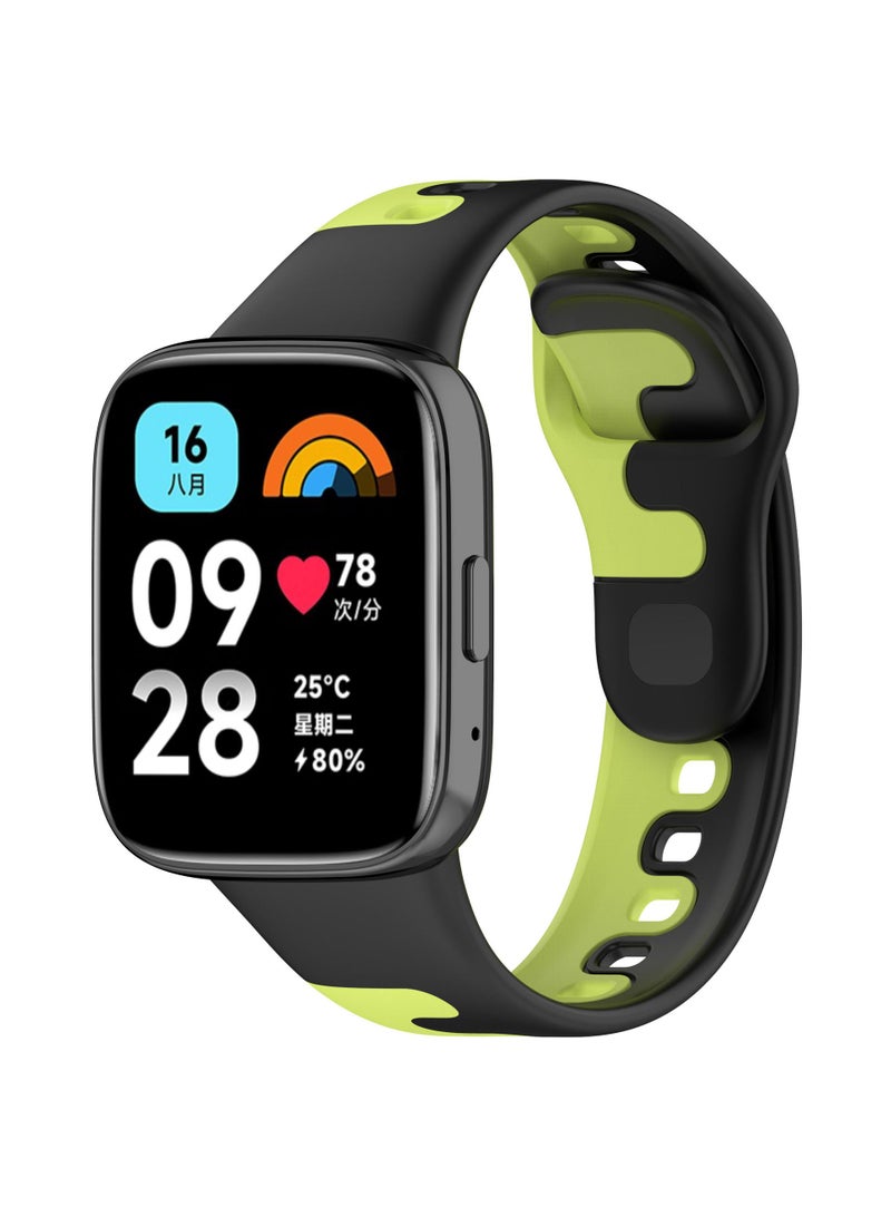 1Pcs Watch band for Redmi watch3 lite/Active watch strap Black/Green 22mm - Image 1