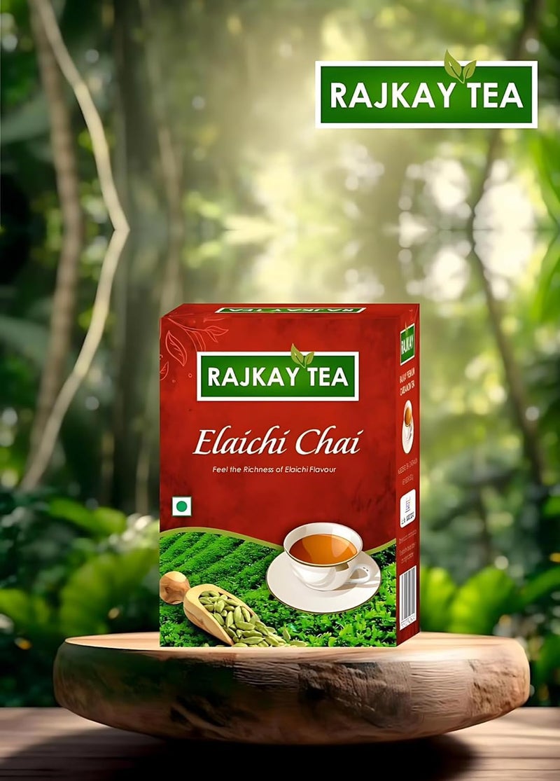 RAJKAY TEA Rajkay Elaichi Chai | Cardamom Tea | Indian Masala Chai | Organic Tea | Herbal Tea | Loose Leaf Tea | Premium Tea | Aromatic Tea | Healthy Tea | Pure Tea- 500 Gram - Image 2
