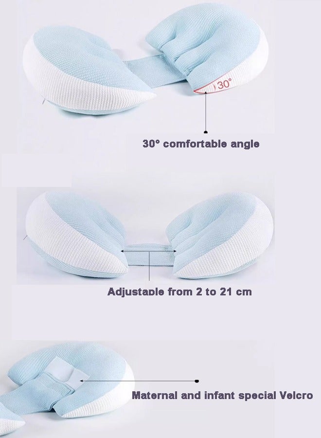 Pregnancy Sleep Pillow Pregnant Pregnancy Pillow Support Pregnancy Pillow Feeding Baby Side Sleeping Pillow Adjustable And Removable Portable For Supporting Back Abdomen Back Hips Legs  - Image 4