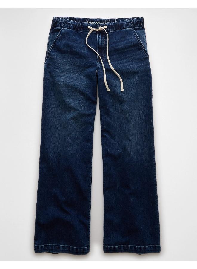 American Eagle AE Dreamy Drape Cozy Low-Rise Baggy Wide-Leg Jean  - Image 3