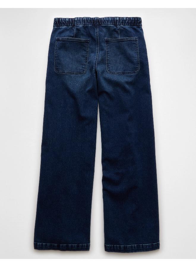 American Eagle AE Dreamy Drape Cozy Low-Rise Baggy Wide-Leg Jean  - Image 2