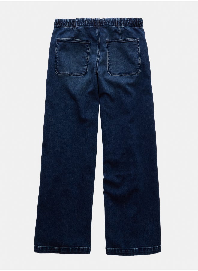 American Eagle - AE Dreamy Drape Cozy Low-Rise Baggy Wide-Leg Jean - Image 1