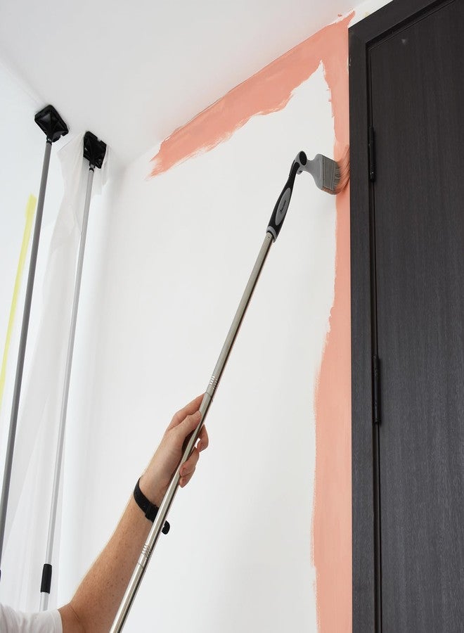 ROLLINGDOG 11 PC 9 Inch Paint Rollers Kit With Extension Pole, Extendable Paint Brush, Paint Tray with Liners, Paint Roller Cleaner and Masking Tape for Wall Ceiling House Painting - Image 4