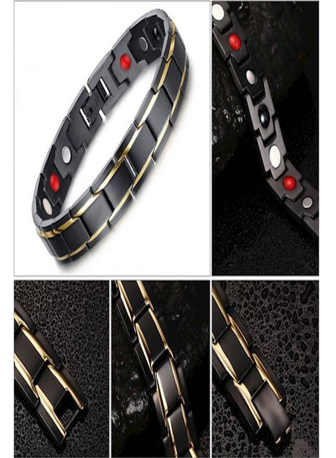 سوار رابط من الفولاذ المقاوم للصدأ المغناطيسي - Image 4