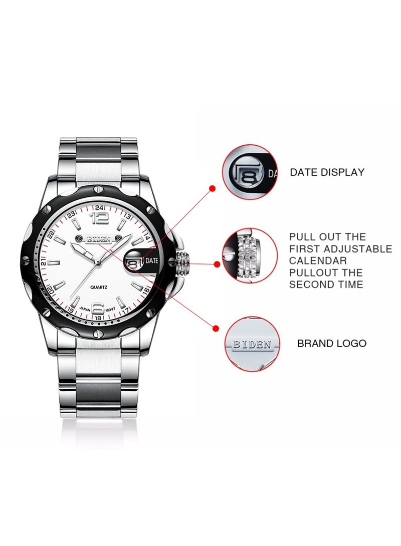BIDEN Luxury Quartz Business Waterproof Men's Wrist watch - Image 5