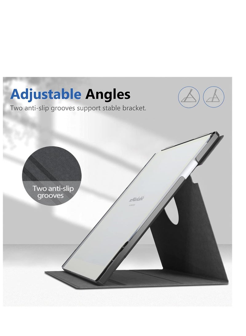 My Choice Folding Case Cover with Pen Slot for Remarkable 2 10.3"- Black - Image 3