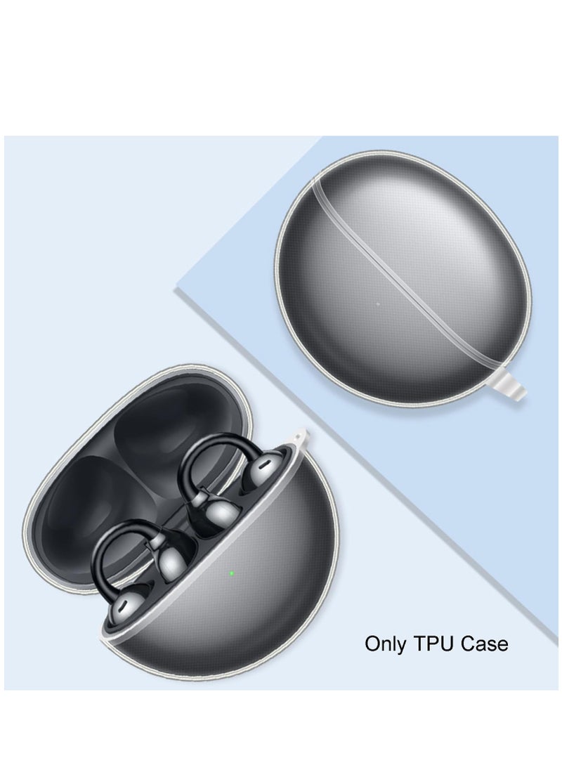 Generic - Silicone Carrying Case Earphone Shell Compatible with Huawei Free Clip Protective Scratch Cover with Carabiner - Image 1