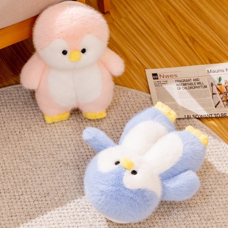 Cute Cartoon Penguin Pups Baby Plush Slippers Home Non-Slip Cotton Bag Female Plush Toy - Image 5