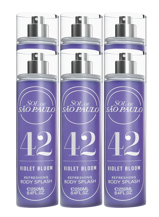 اس او ال 6 قطع معطر جسم منعش برائحة زهرة البنفسج من دي ساو باولو 42 250 مل - Image 1