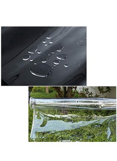 Generic Glass Clear Tarpaulin Heavy Duty Tarp with Reinforced Eyelets, Thick PVC Waterproof Transparent Tarpaulin, Premium Quality Cover Tarp for Outdoor Camping Sheet  - Image 2