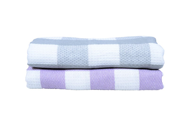 Traditional Thread's 100% Cotton Large Size Bath Towel | Ultra Soft,Absorbent,Light Weight & Quick Dry Towel for Bath, Travel, Gym, Beach |Towels for Bath Large Size |Cotton Towel | 30 X 60, Set of 2 - Image 1